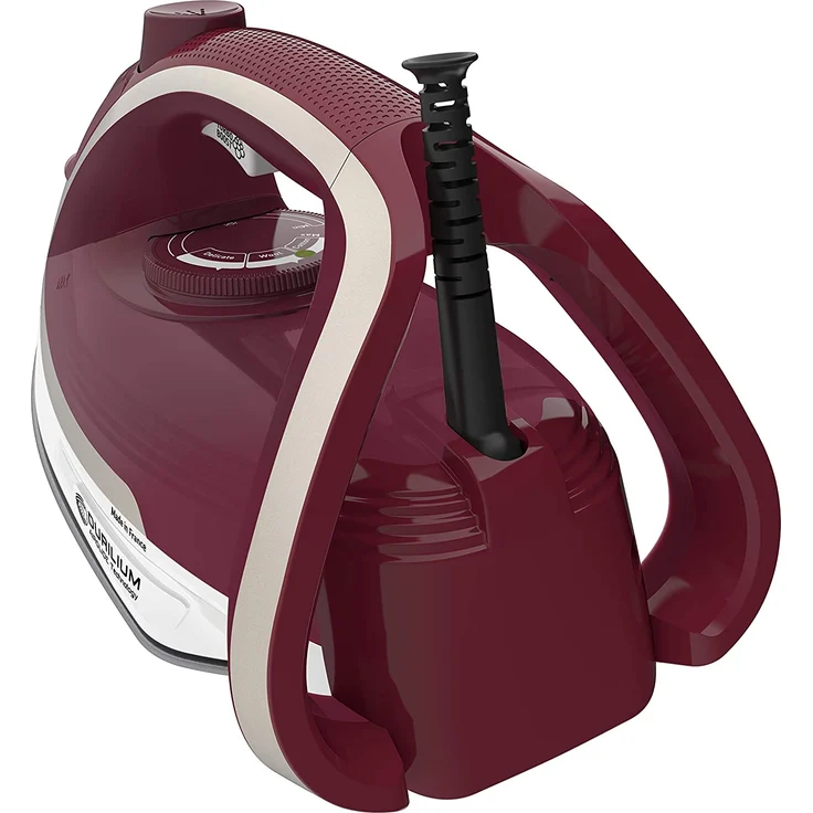 Tefal FV6810 Ultragliss Plus Dampfbügeleisen, 2800 Watt, Dampfstoßm 250 g/Min, Eco-Modus, 50 g/Min. Dampfabgabe, rot-weiß – Bild 2