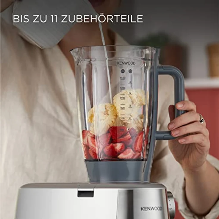 Kenwood Prospero+ KHC29.A0WH Küchenmaschine, 4,3 l Edelstahl Schüssel, 1000 Watt, inkl. 3-teiligem Patisserie-Set, Weiß – Bild 3