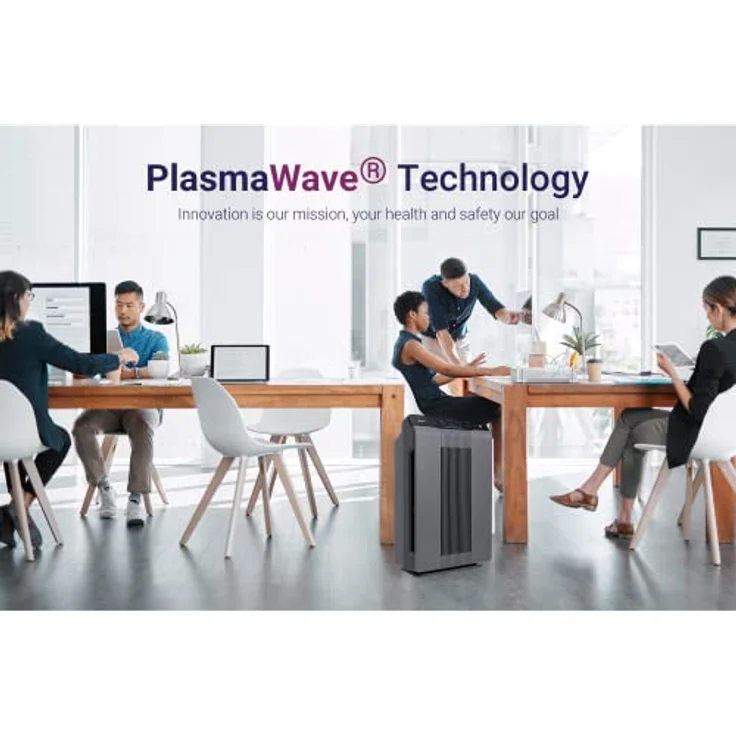 WINIX 5300-2, Luftreiniger für Allergiker mit CADR 390 m³/h, geeignet für Räume bis 99 m², HEPA 13/14-Filter und PlasmaWave-Technologie – Bild 6