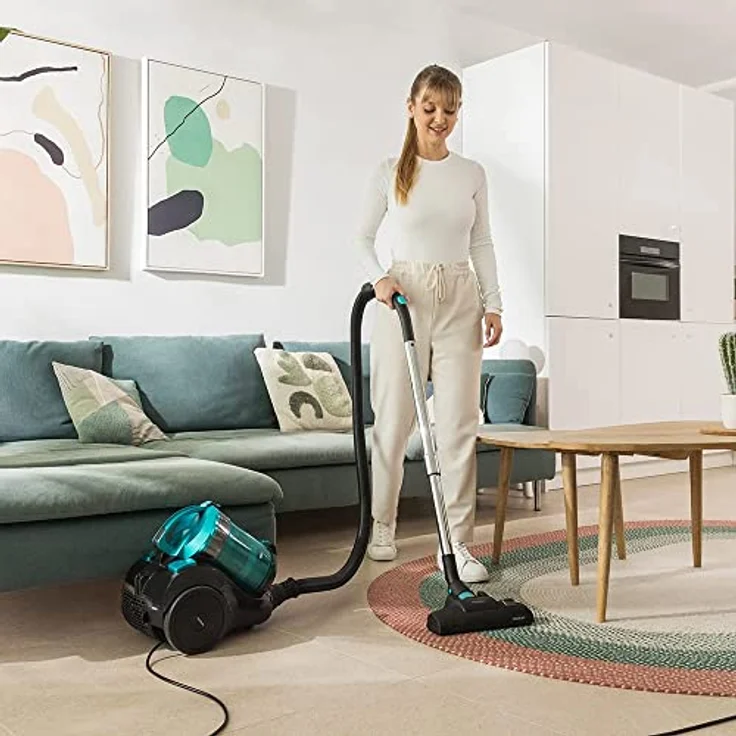 Cecotec Schlittensauger ohne Beutel Conga Rockstar Multicyclonic Compact, 800 W, Multizyklon, 2,5 l Fassungsvermögen, hocheffizienter Filter, Metall-Teleskopschlauch, Zubehör – Bild 5