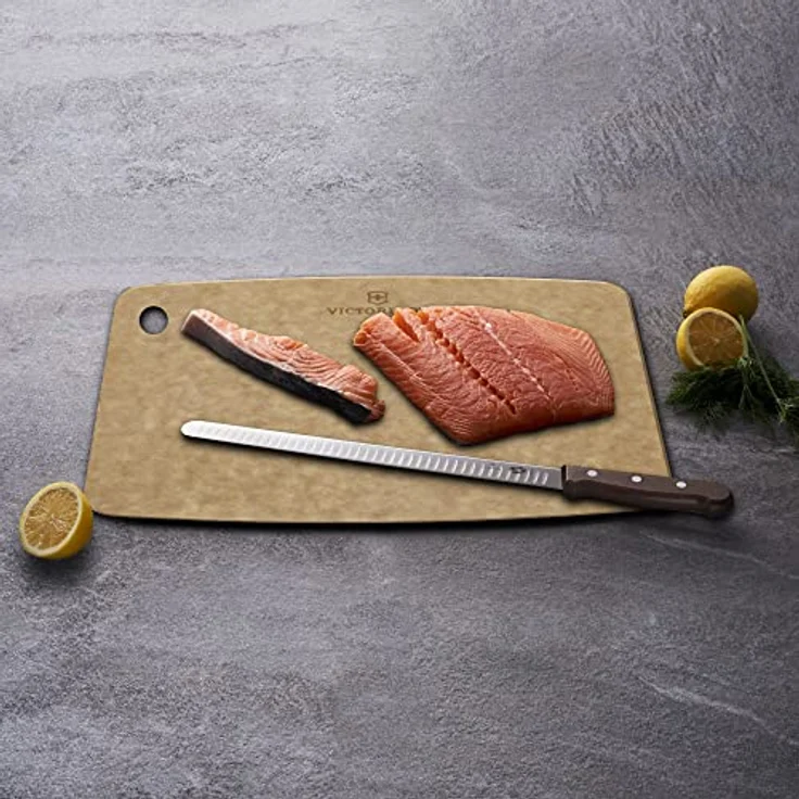 Victorinox Schneidebrett Kitchen Series, Klingenschonend, Spülmaschinenfest, Langlebig, XS (20.3 x 15.2 x 0.6), Braun – Bild 6