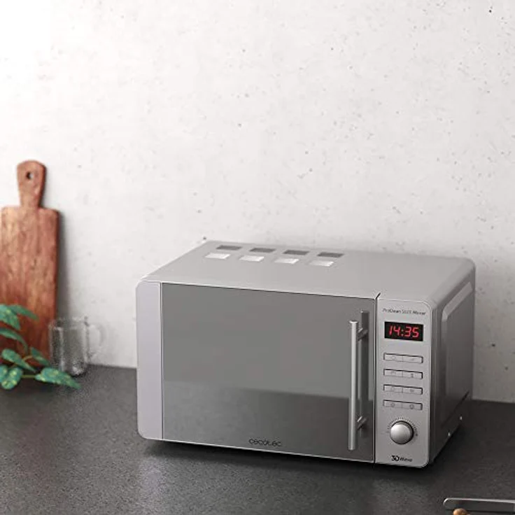 Cecotec 1532 Mikrowelle, Standgerät, 20 Liter Garraum, 700 Watt, silber – Bild 3