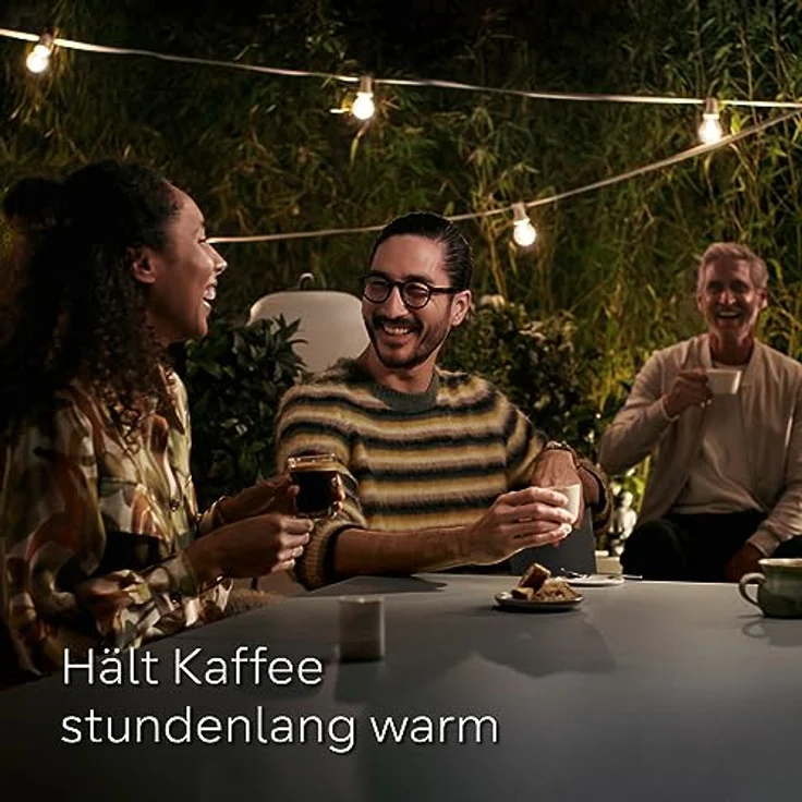 Siemens Thermo-Kaffeekanne TZ40001, direktes Brühen aus dem Kaffeevollautomaten, Warmhaltefunktion, Schiebedeckel, leicht zu reinigen, perfekt für EQ500, EQ700, EQ6 plus und EQ900, 1 L, Edelstahl – Bild 4