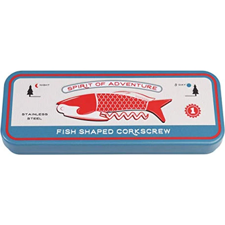 Fisch förmiger Korkenzieher/Kellnermesser/Flaschenöffner im Retro Stil – Bild 5