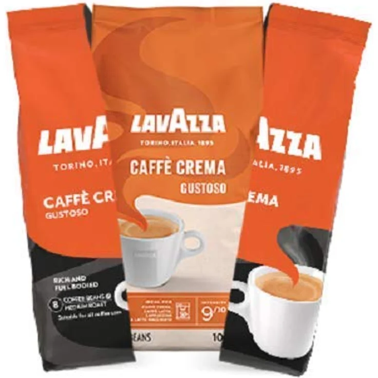 Lavazza Kaffeebohnen - Caffè Crema Gustoso - 6er Pack (6 x 1 kg) – Bild 3