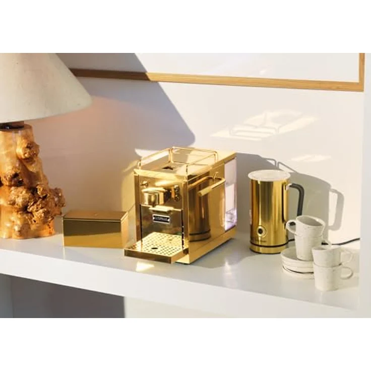 Sjöstrand The Original 2 Kapsel-Kaffeemaschine, Edelstahl mit 19-Bar-Drucksystem, Farbe: Gold – Bild 7