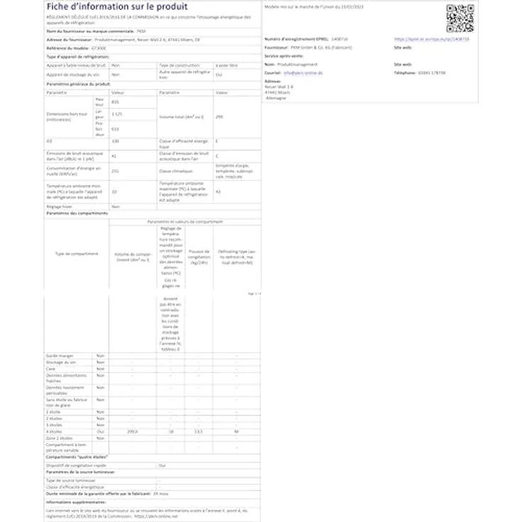 PKM GT300E Gefriertruhe, freistehend, Energieklasse E – Bild 15