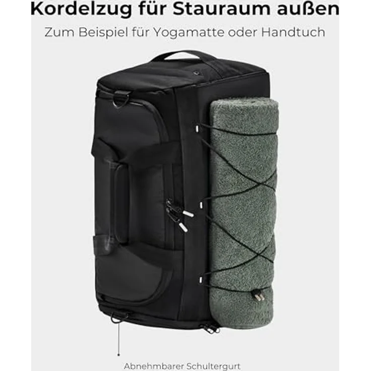 Johnny Urban Move Series Shawn Weekender Reisetasche, 50.5 cm, schwarz, 100% PET – Bild 7