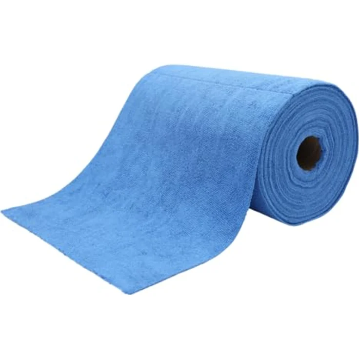 ROGGE Easy CLEAN Mikrofaser Rolle, 75x Reinigungstücher, 30 x 30 cm, 200 Gr/m², blau, supersoft für Küche, Bad, Auto und Werkstatt – Bild 1