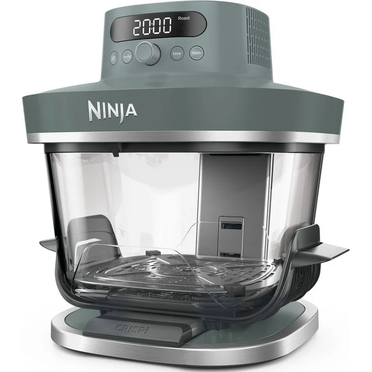 NINJA Heißluftfritteuse AS101EUGY, Extragroßes 5,7 L Fassungsvermögen, PFAS-frei, 2050 W, 7 Kochfunktionen, inklusive spülmaschinenfester Glasbehälter