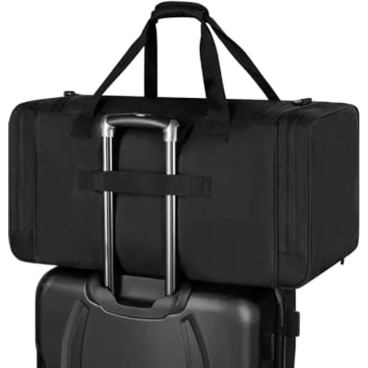 bugatti Blanc Delight Weekender Reisetasche, 65 cm, schwarz, 100% Polyester, ideal für Reisen – Bild 4