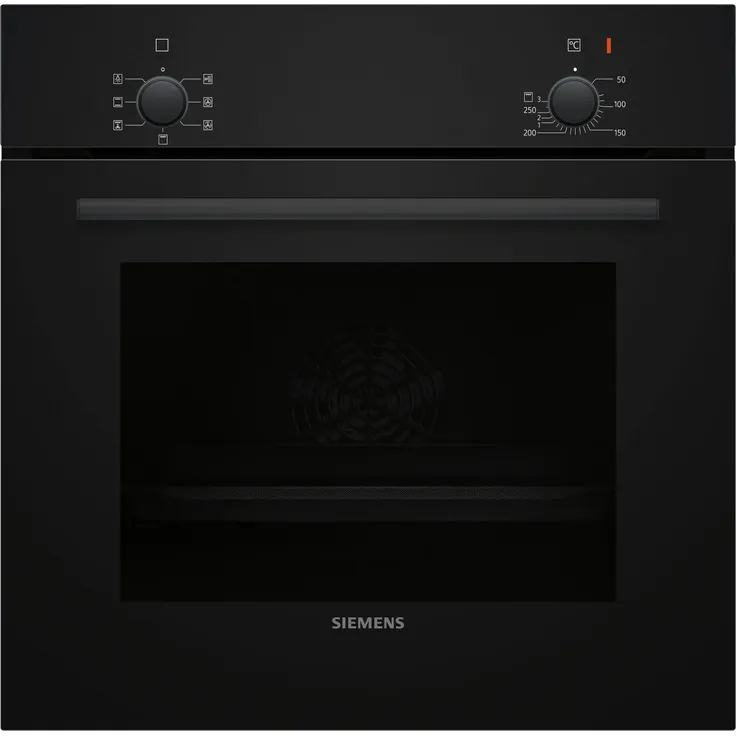 Siemens EQPOWER05I, Einbau-Herdset mit iQ100 Backofen und Induktionskochfeld, Schwarz, 66 l Garraum, 5 Beheizungsarten