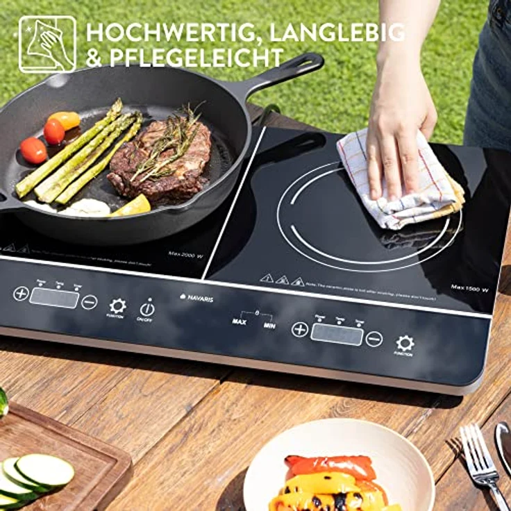 Navaris 3500W, Kochplatte, Autark Ja, Betriebsart Induktion – Bild 5