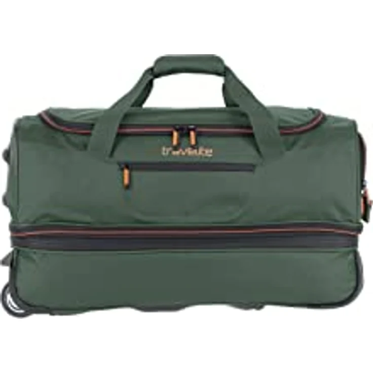 travelite 2-Rad Trolley Reisetasche Gr. S mit Dehnfalte, Gepäck Serie BASICS: Weichgepäck Reisetasche mit Rollen mit extra Volumen, 55 cm, 51 Liter (erweiterbar auf 64 Liter) – Bild 2