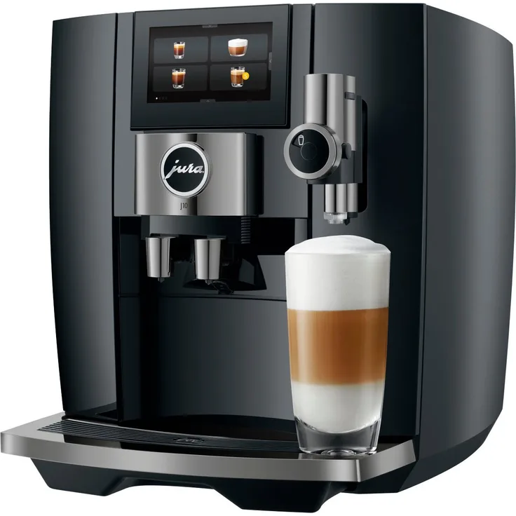JURA Kaffeevollautomat 15562 J10 Piano Black, Kaffeemaschine mit Cold Extraction Process - Preisvergleich