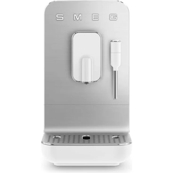 SMEG BCC12WHMEU Automatische Kaffeemaschine mit Milchaufschäumdüse, Plastic – Bild 1