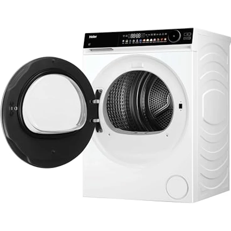 Haier HD90-B667U1, Wärmepumpentrockner 9kg mit hOn-App, Knitterschutz, Weiß – Bild 11