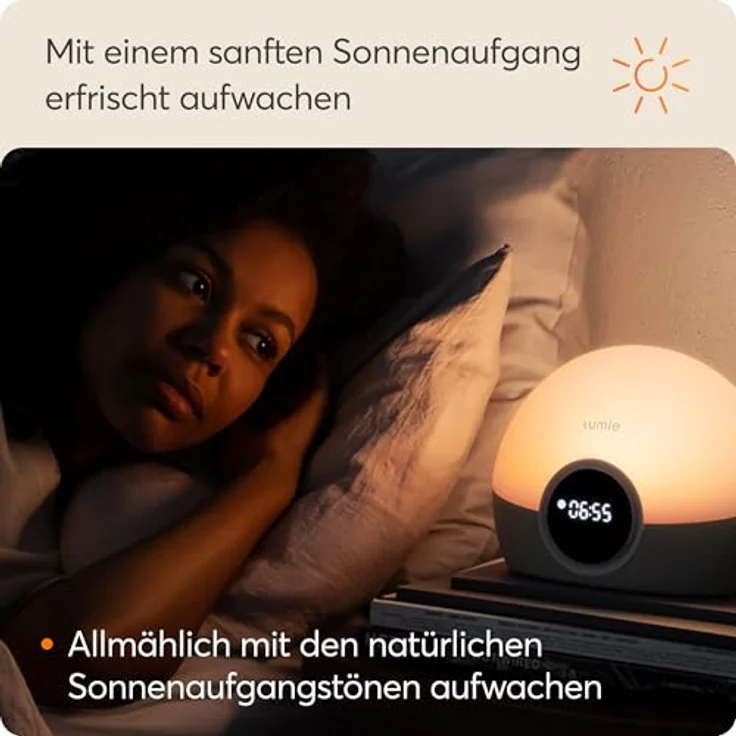 Lumie Bodyclock Spark 100, Lichtwecker mit individuell einstellbarer Intensität und sanftem Nachtlicht – Bild 5