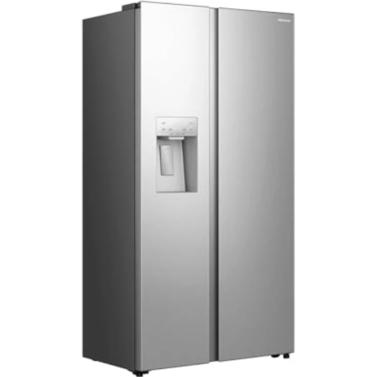 Hisense RS5P528STIC, Freistehender Side-by-Side-Kühlschrank, 528 l, Edelstahl, Amerikanische Tür, No-Frost-Technik, Grau – Bild 2