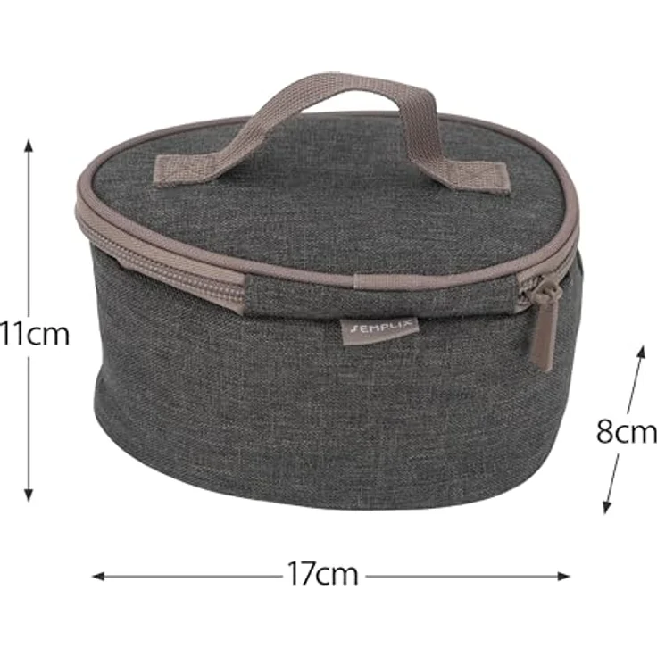 Semplix Prym Mini-Dampfbügeleisen Bundle, Reisebügeleisen mit Tasche und Silikonablage anthrazit/grau, 343 W – Bild 4