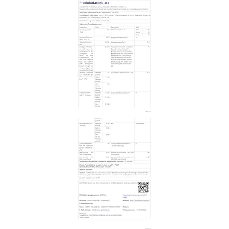 Daewoo WM-FBR8514W0NA-DE, 8kg Waschmaschine mit Inverter Motor, AquaStop und EcoLogic, Weiß – Bild 9