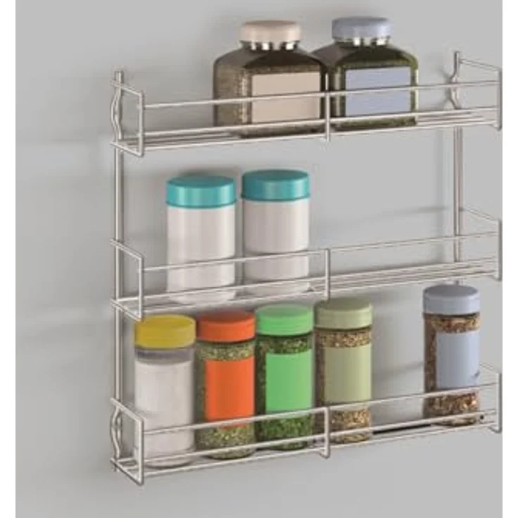 Metaltex 364613010 Gewürzregal 3-Etagen verchromt – Bild 6