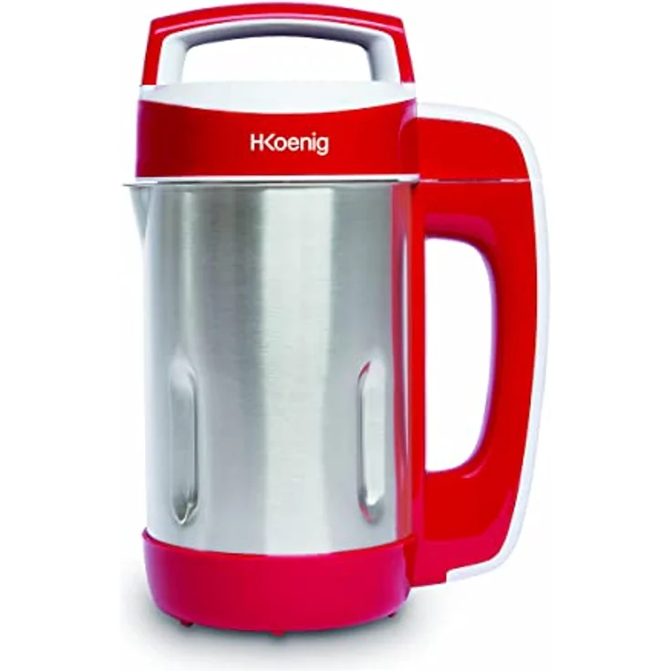 H.Koenig MXC18 Suppenzubereiter - Soup maker - 1,1 L Fassungsvermögen - Isotherm Behälter - 4 Programme - Temperatur bis 100°C - - 850 W - rot – Bild 4