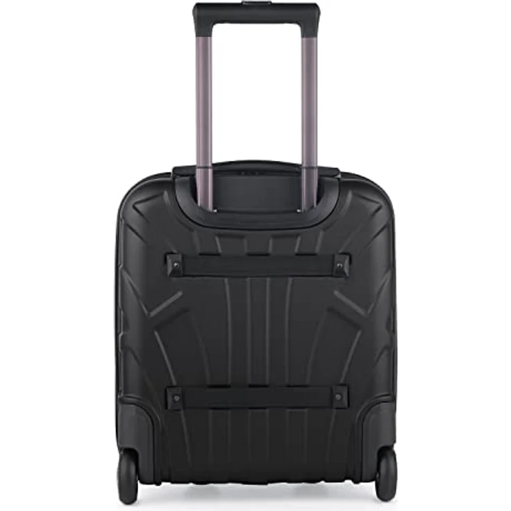 suitline Underseat Kabinentrolley 45x36x20 cm, Hartschalen Bordcase ABS, leicht 30 L mit 2 Rollen, Teleskopgriff, Schwarz – Bild 5