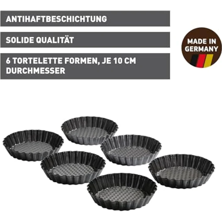 Kaiser Classic Torteletts, 6-teilig, Tortelettform Ø 10 cm – Bild 3