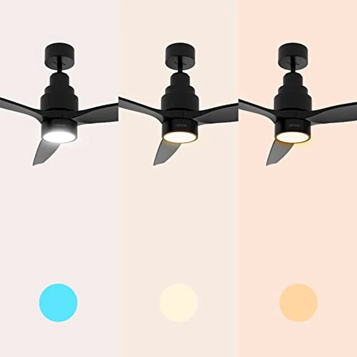 Cecotec Deckenventilator mit Licht EnergySilence Aero 5350 Black Design. 30 W, Durchmesser 132 cm mit 3 Flügeln, DC-Motor, LED-Licht, Fernbedienung, Timer und Winter-Sommer-Modus – Bild 4