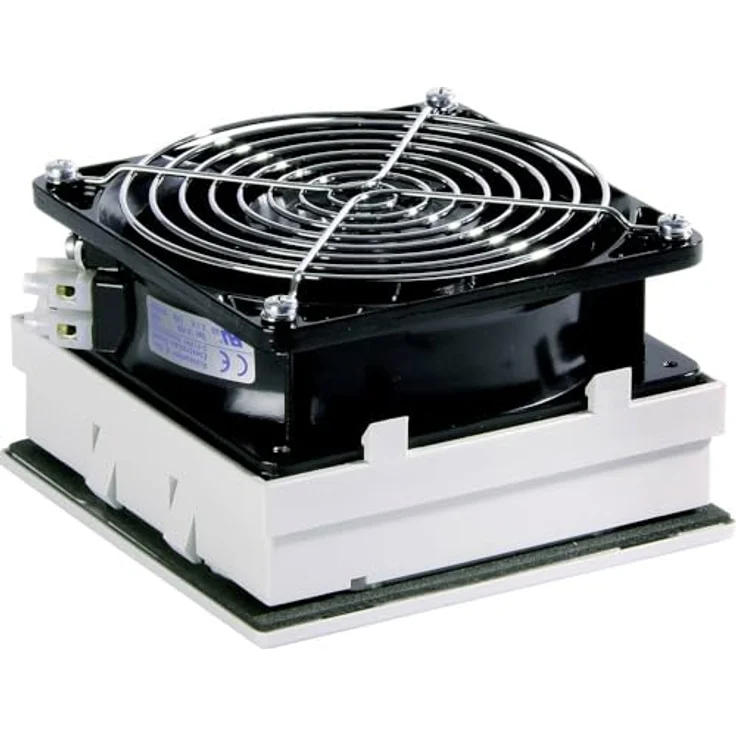 Elmeko LV 200, Belüftungsventilator 230V AC mit 20W Leistung und 58 m³/h Luftdurchsatz, kompakt 130 x 130 x 77 mm, leiser Betrieb mit 42 dB – Bild 2