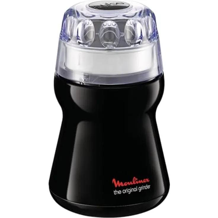 Moulinex AR-1108 Grinder, Elektrische Kaffeemühle mit 180W, Grob- und Feinmahlgradeinstellungen, Schwarz