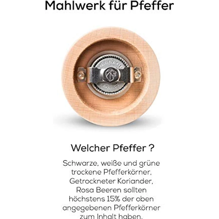 Peugeot CLERMONT schokolade 24 cm Pfeffermühle, Holz, 5.4x5.4x24 cm – Bild 3