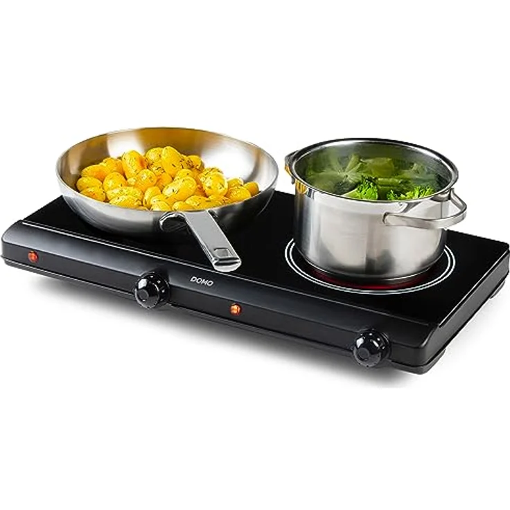 DOMO DO339KP Doppelkochplatte keramisch Öko – Bild 2