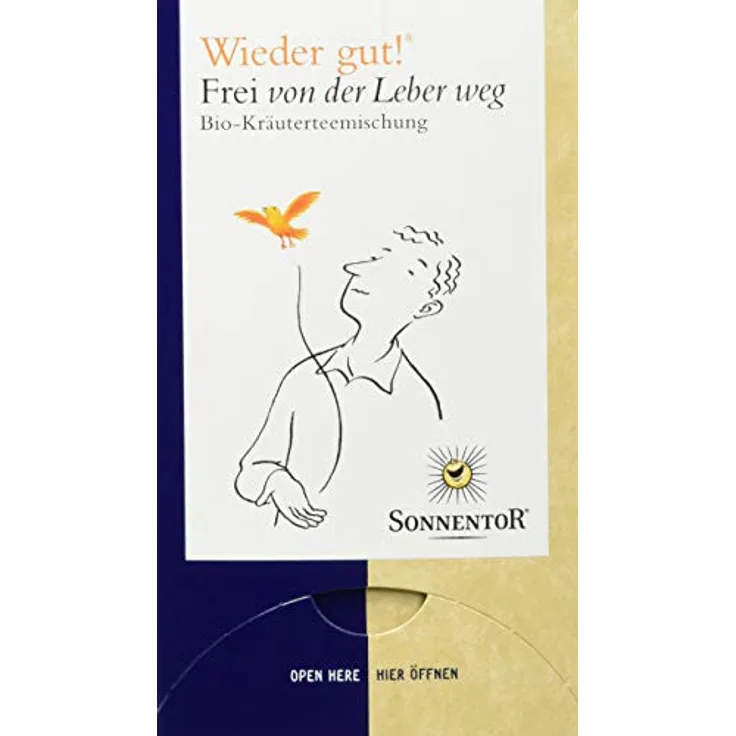 Sonnentor Wieder gut! Frei von der Leber weg Bio, Kräutertee für ein lebendiges Geschmackserlebnis, 27 g