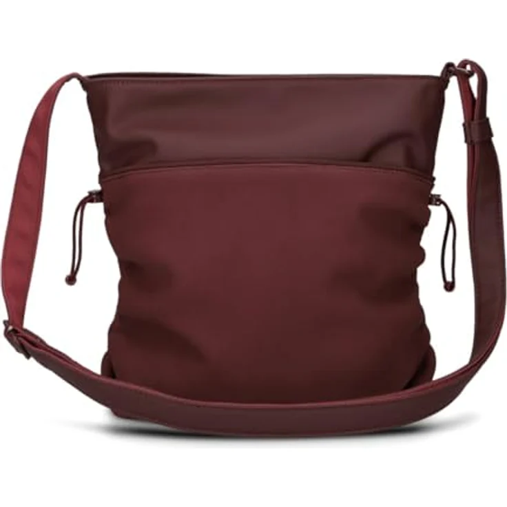 ZWEI Bodybag Jana J100, Umhängetasche aus Lederimitat mit smarten Fächern, Braun, 27 x 29 x 8 cm – Bild 4