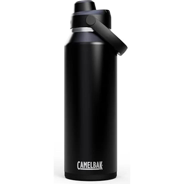 CAMELBAK Thrive Chug Isolierte Edelstahl Wasserflasche, 1,2 L, leicht zu tragen, auslaufsicher, schwarz – Bild 1