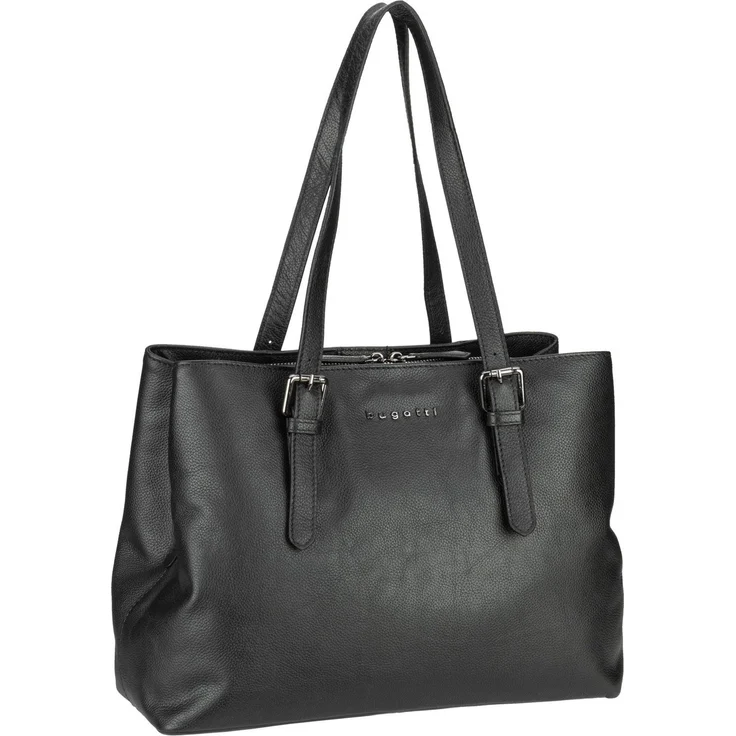 bugatti Shopper Bella Ladiesbag aus hochwertigem Rindleder, mit drei Hauptfächern – Bild 1