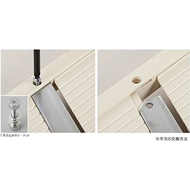 Benriner Mandoline Hobel, japanische Edelstahlklinge, BPA-frei, Beige Jumbo-Schneider, Beige Japanese Stainless Steel Blade beige – Bild 9