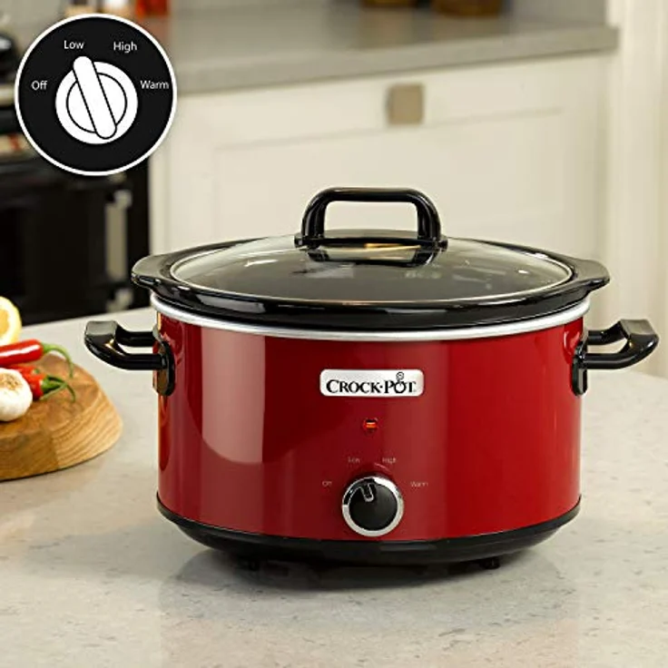 Crock-Pot SCV400RD-050 Schongarer, 3.5 liters, Rot – Bild 2