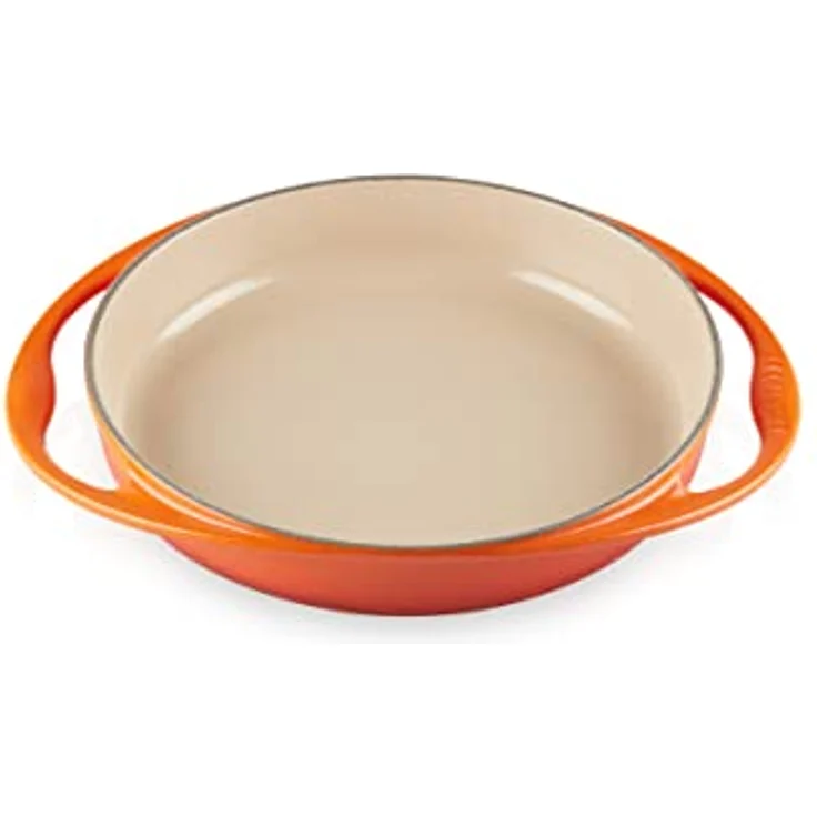 Le Creuset Gusseisen Tartin-Backform, Rund, Ø 28 cm, Für alle Herdarten inkl. Induktion geeignet, Ofenrot – Bild 4