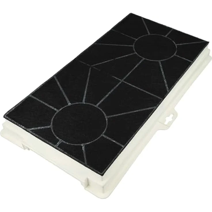vhbw 4x Aktivkohlefilter kompatibel mit Siemens LB75564/03, LB75564/02, LB75564/01, LB57564/07 Dunstabzugshaube + Befestigungsmaterial, schwarz/weiß – Bild 2