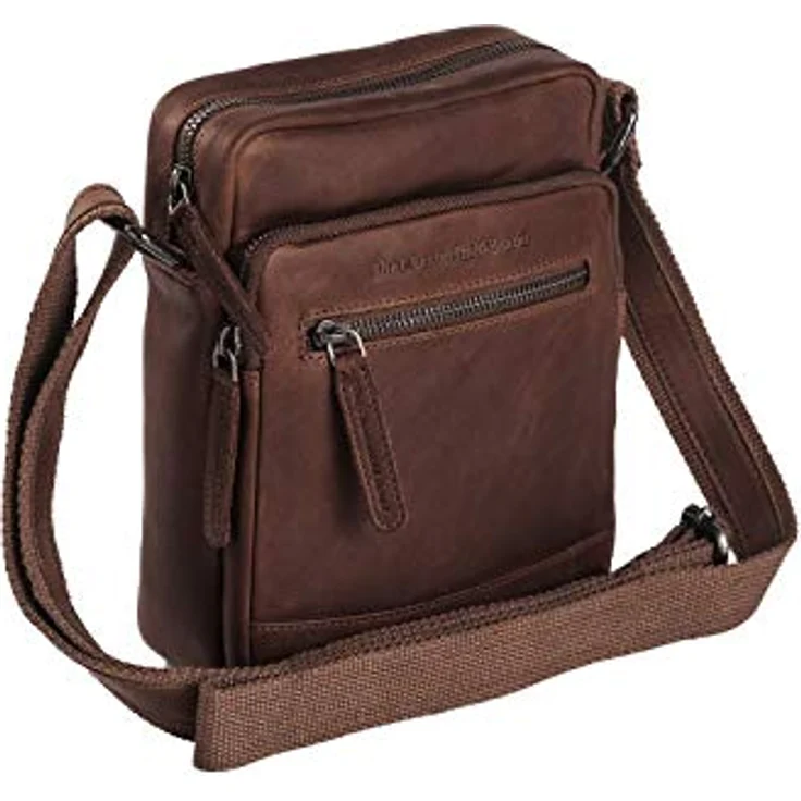The Chesterfield Brand Wax Pull Up Umhängetasche, Handtasche aus Leder, 17 cm, braun, mit verstellbarem Schultergurt und organisiertem Innenraum – Bild 1