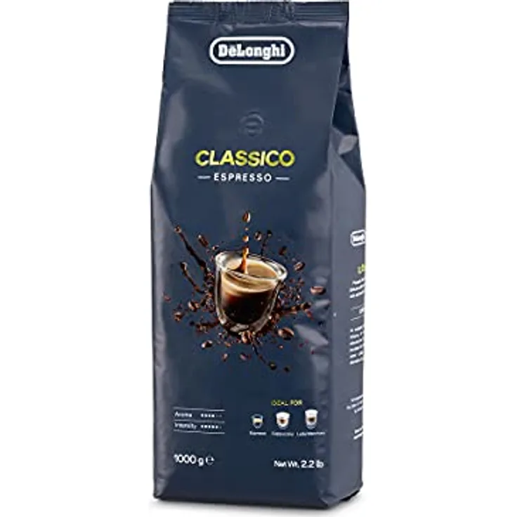 DeLonghi AS00000175, 1 kg geröstete Kaffeebohnen, medium geröstet