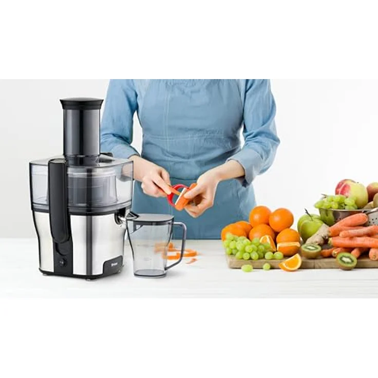 Trisa Pure Juice, Entsafter, Grau, Silber – Bild 3