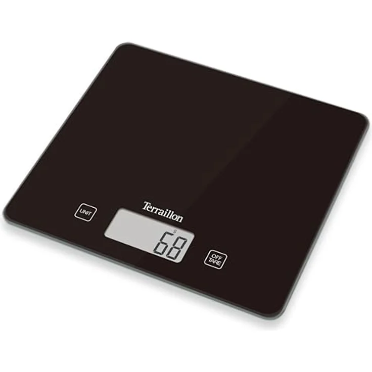 Terraillon Küchenwaage, Mit Tara-Funktion, Flüssigkeitsanzeige, Ultradünn, Bis 3 kg, T1040, Motiv Bakery – Bild 5