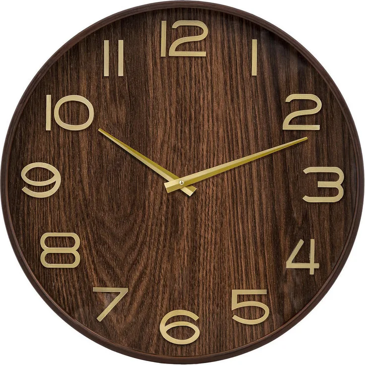 Atmosphera Createur d´interieur Wanduhr Ivana, elegante Holz-Wanduhr im klassischen Holzlook, 55 cm, braun