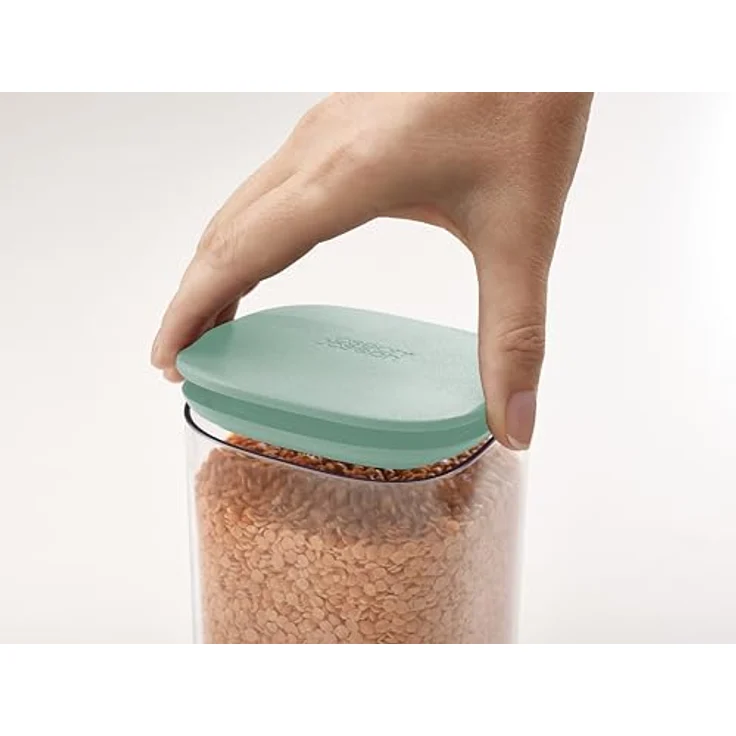 Joseph Joseph Podium 5-teiliges Aufbewahrungsbehälter-Set - Editions (Sage) mit luftdichten Silikondichtungen und schüttfreundlichen Ecken – Bild 4