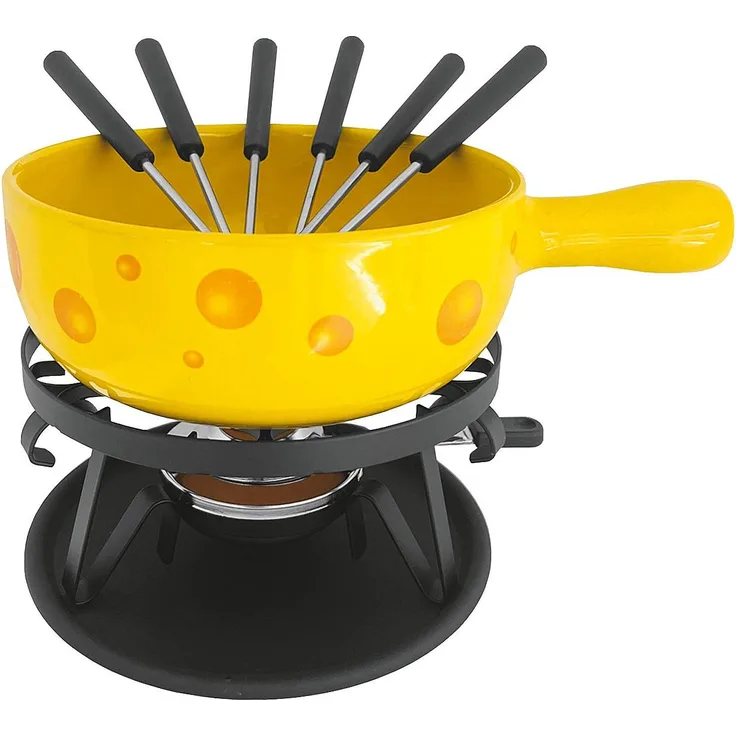 Nouvel Käsefondue Formaggio gelb 9tlg, Fondue Set, Gelb