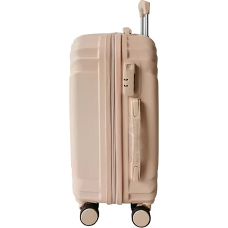 NTK-Collection Mabell 4-teiliges Kofferset, rosa, Hartschalenkoffer mit Teleskopgriff und integrierten Zahlenschloss, 115 l und Handgepäck bis 50 l – Bild 3